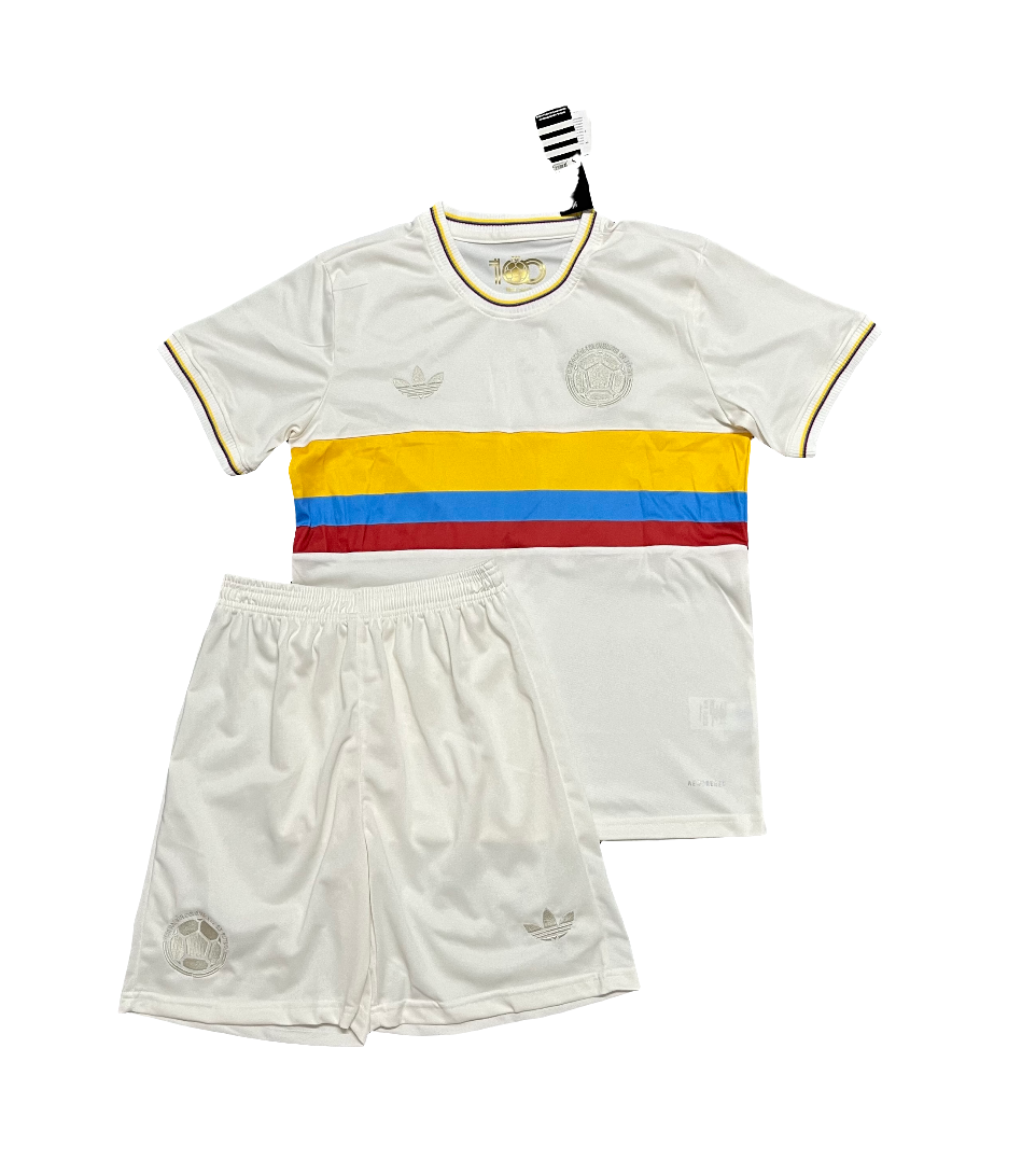 Kit Infantil Seleção Colômbia Edição Comemorativa 2024/25 - Branca