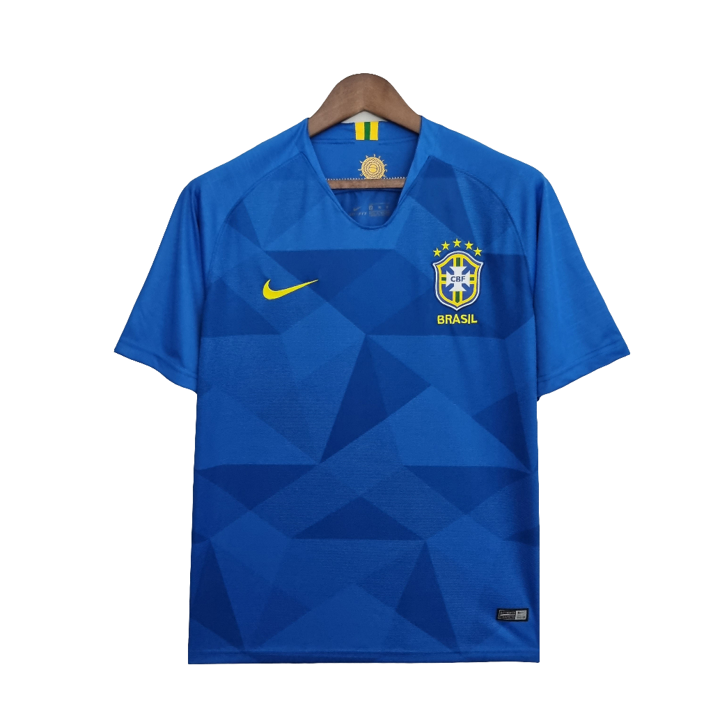 Camisa Retrô 2018 Seleção Brasileira II Nike Masculina - Azul