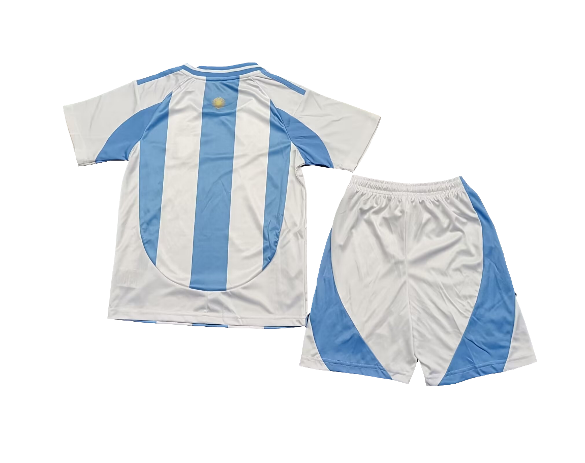 Kit Infantil Argentina I 2024/25 Adidas - Branco e Azul