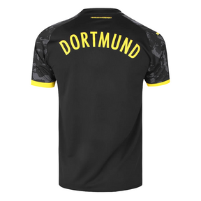 Camisa Borussia Dortmund Away 23/24 s/nº Torcedor Puma Masculina - Preto+Amarelo