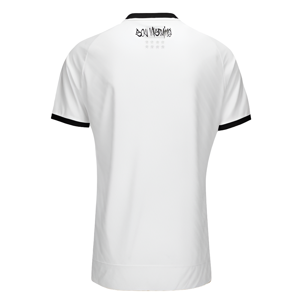 Camisa Vasco II 25/26 s/n Jogador Kappa Feminina - Branco+Preto