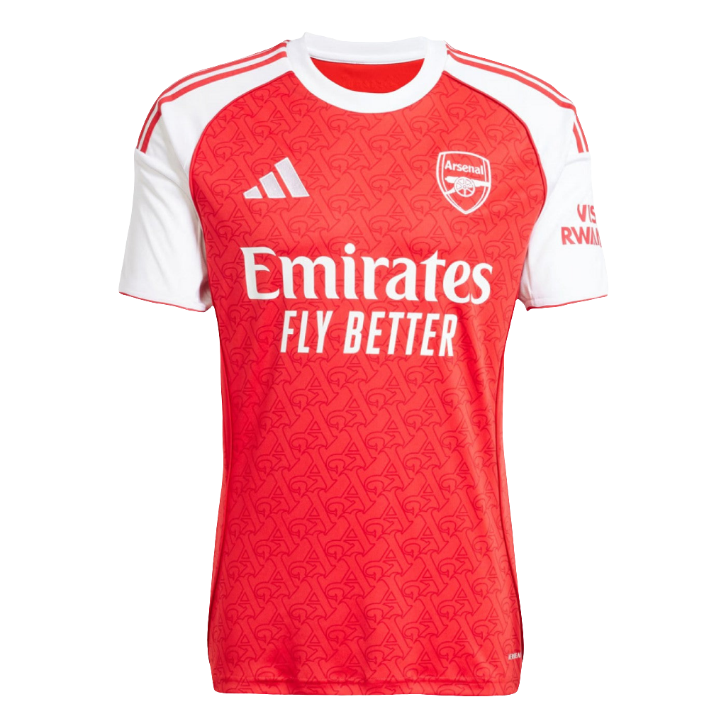 Camisa Arsenal  25/26 s/n° Torcedor Adidas Masculina - Vermelho+Branco
