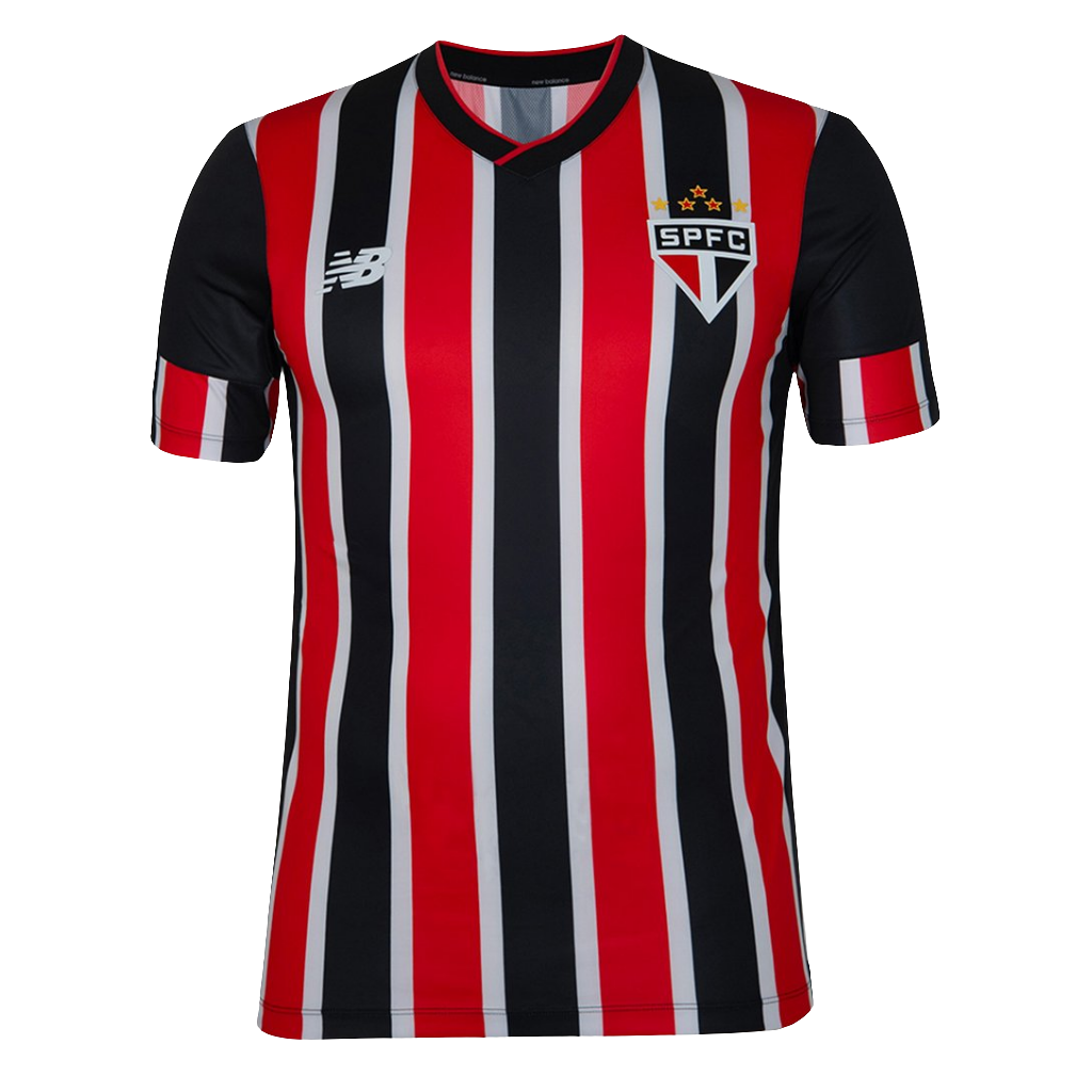 Camisa São Paulo II 24/25 s/n° Jogador New Balance Masculina - Vermelho+Branco