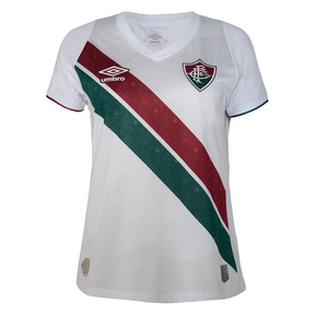 Camisa Fluminense II 24/25 s/n° Torcedor Umbro Feminina - Branco+Verde