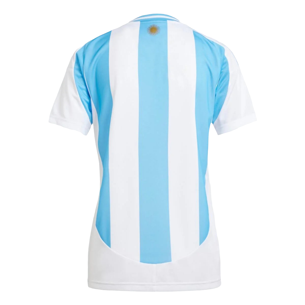 Camisa Seleção Argentina I 2024/25 Adidas Feminina - Branco com Detalhes Dourados