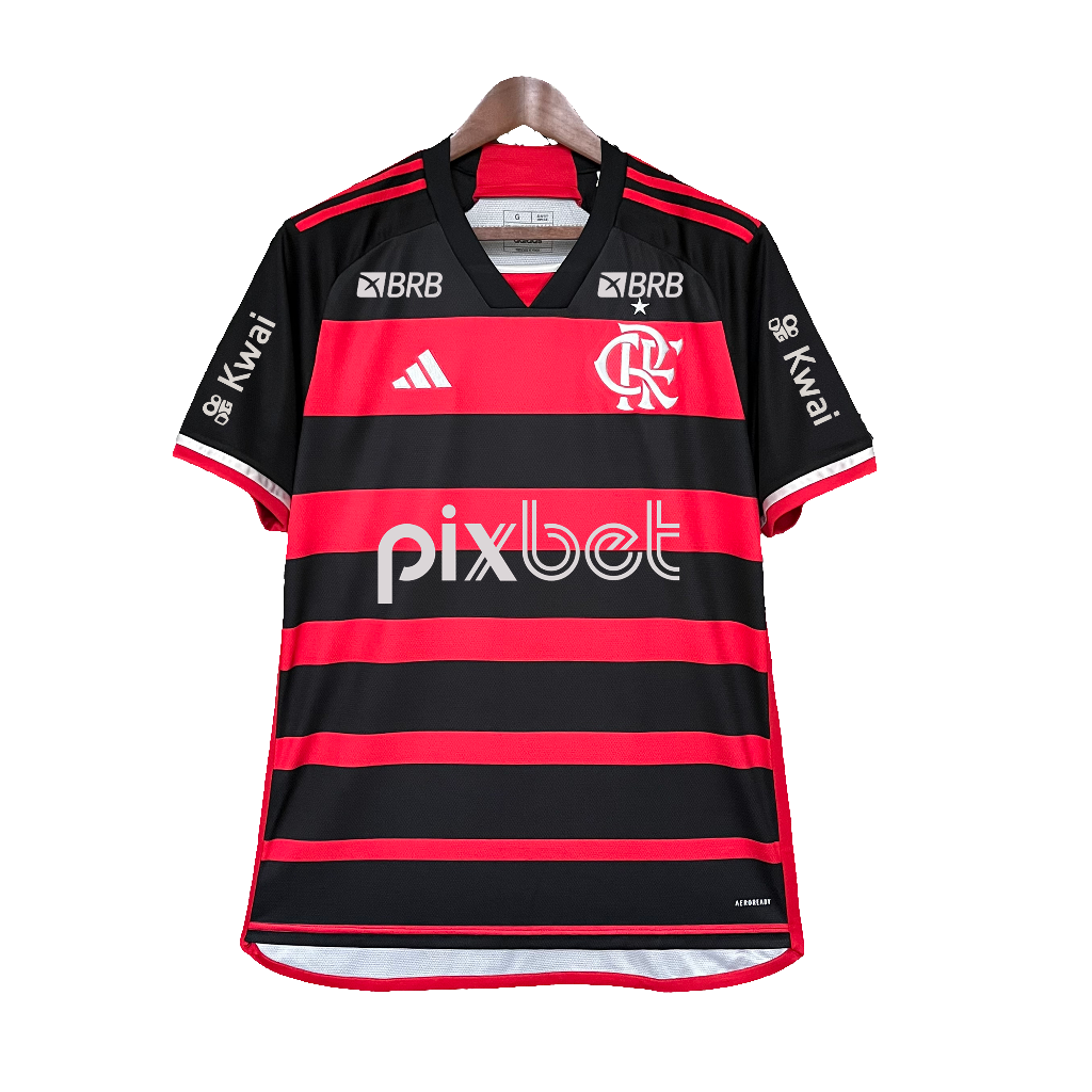 CAMISA FLAMENGO I TODOS OS PATROCINADORES 24/25 MASCULINA