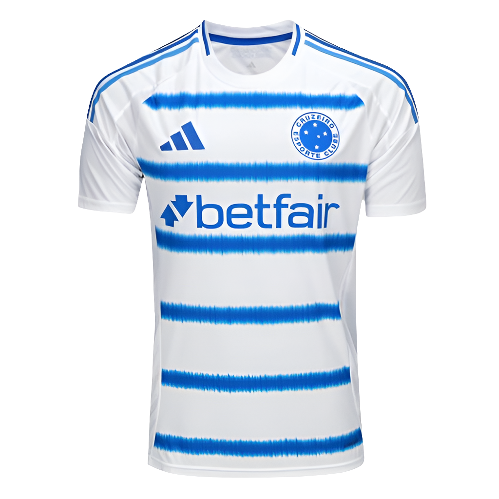 Camisa Cruzeiro II 25/26 s/n Torcedor Adidas Masculina - Branco+Azul