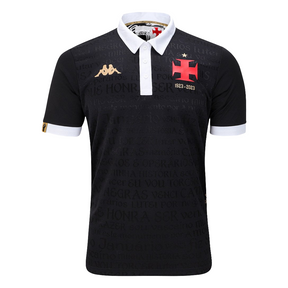 Camisa Vasco III 23/24 s/n° Jogador Kappa Masculina - Preto+Branco