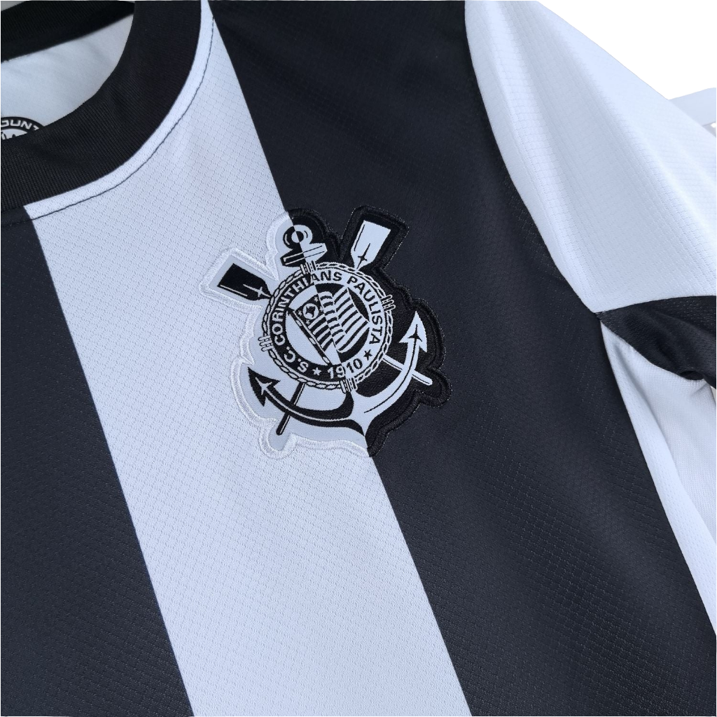 Camisa Corinthians III 24/25 s/n° Torcedor Nike Feminino - Branco+Preto