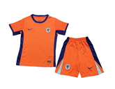 Kit Infantil Holanda I 2024/25 Nike - Laranja