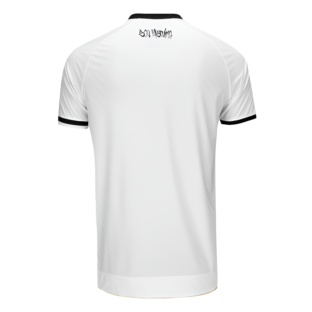 Camisa Vasco II 25/26 s/n Jogador Kappa Masculino - Branco+Preto