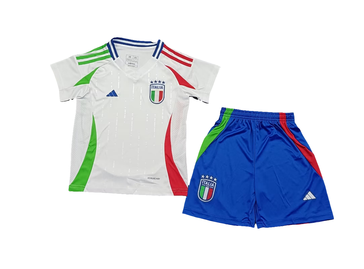 Kit Infantil Itália euro ll 2024/25 - Branco