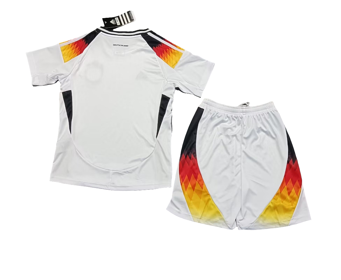 Kit Infantil Seleção Alemanha l 2024/25 Adidas Masculina - Branco