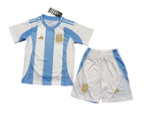 Kit Infantil Argentina I 2024/25 Adidas - Branco e Azul