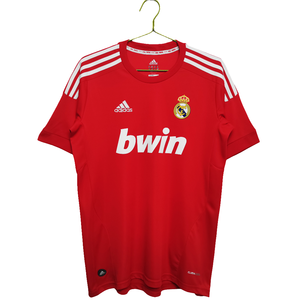 Camisa Real  Madrid 2011/12- Versão Retrô Masculino - Vermelha