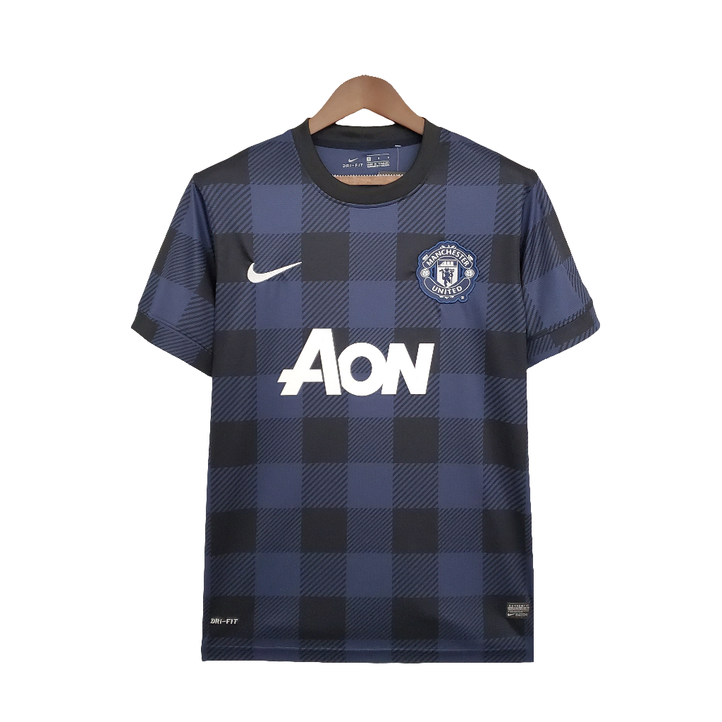 Camisa Manchester United  13/14 Nike Retrô Masculino - Azul