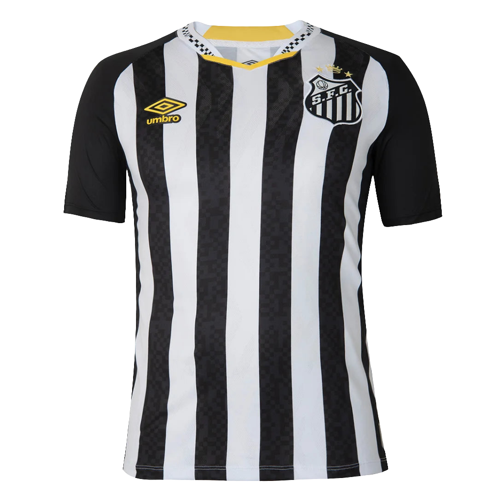 Camisa Santos II 25/26 Neymar N° 10 Torcedor Umbro Masculina - Preto+Branco