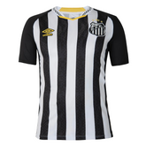 Camisa Santos II 25/26 Neymar N° 10 Torcedor Umbro Masculina - Preto+Branco