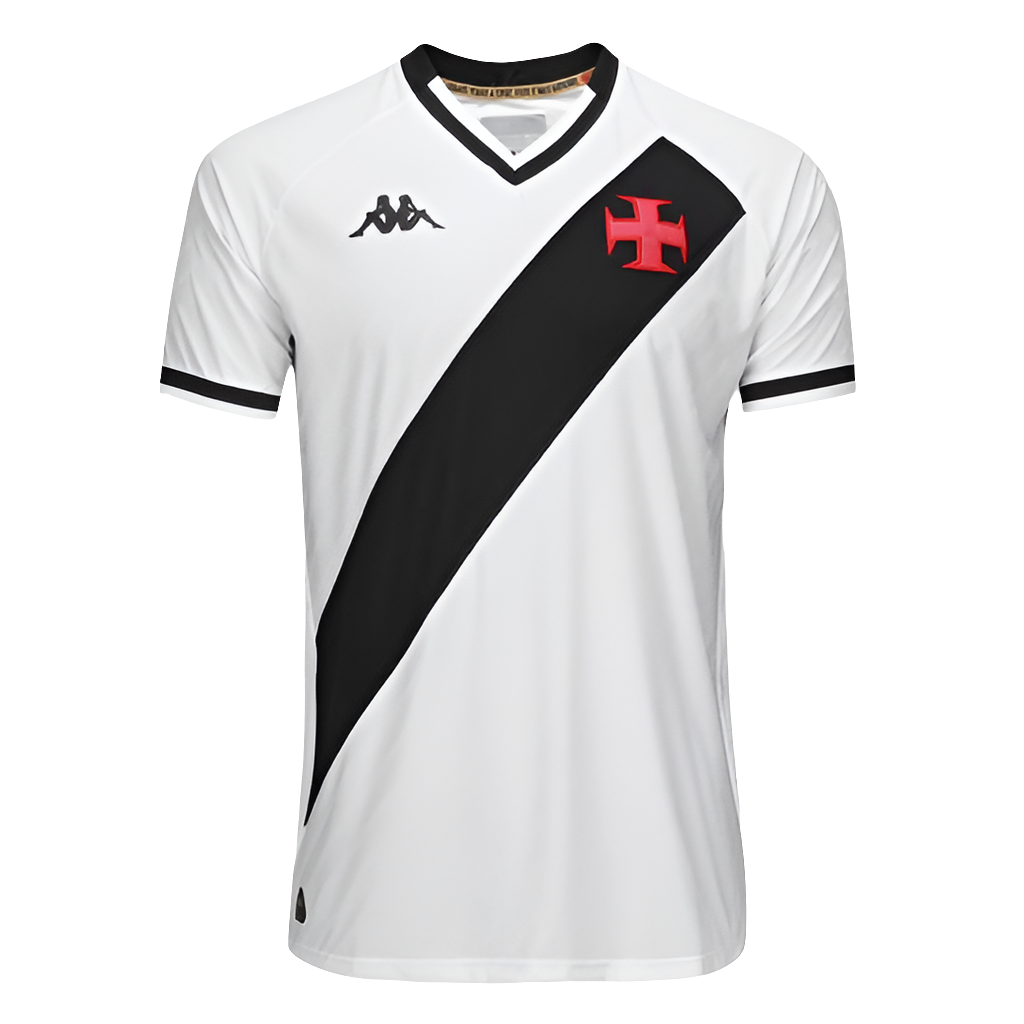Camisa Vasco II 25/26 s/n Jogador Kappa Masculino - Branco+Preto
