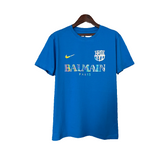 Camisa Barcelona x Balmain 24/25 Edição Limitada - Azul