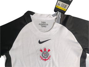 Kit Infantil Corinthians 25/26 Torcedor Nike - Branco + Preto