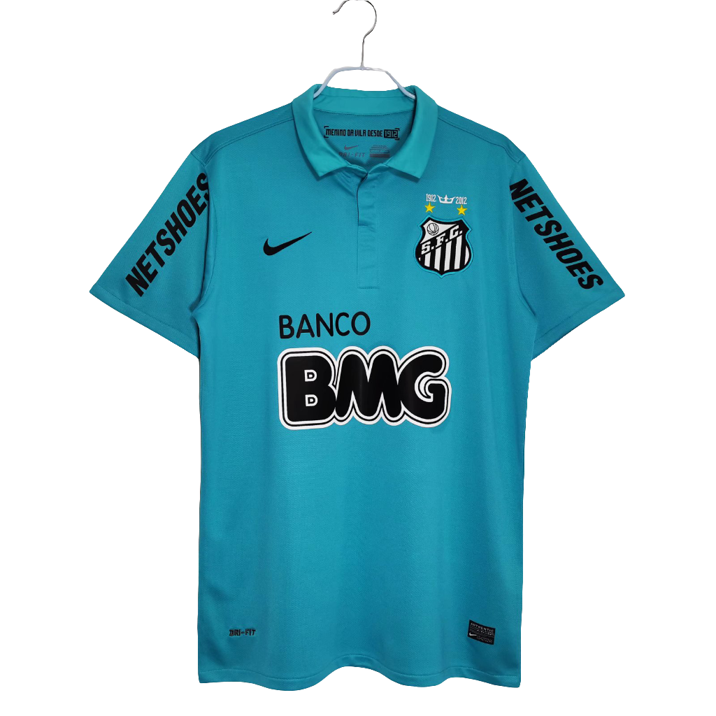 Camisa Santos 2012/13 - Versão Retrô Masculina - Azul celeste