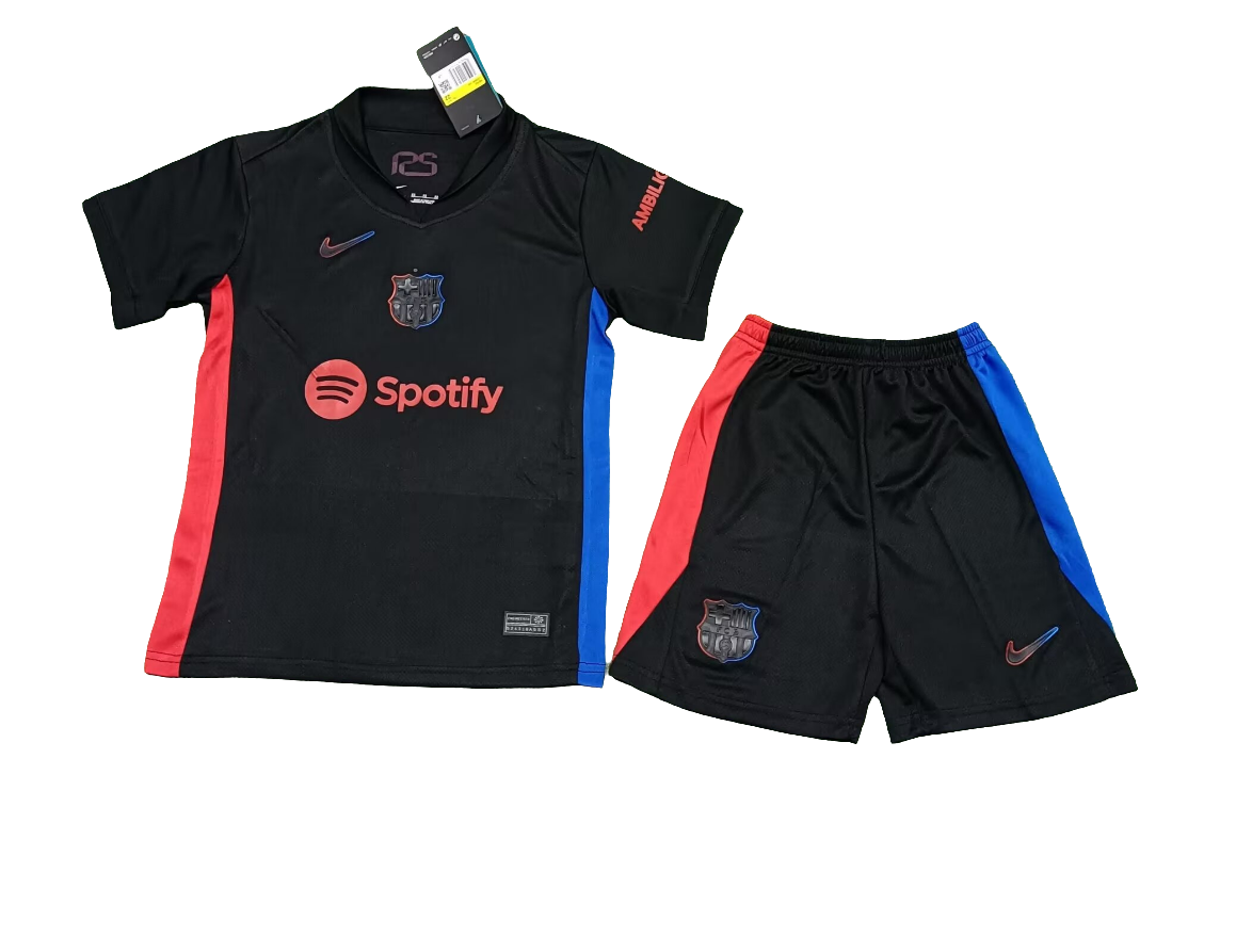 Kit Infantil Barcelona II 24/25 Nike - Preto