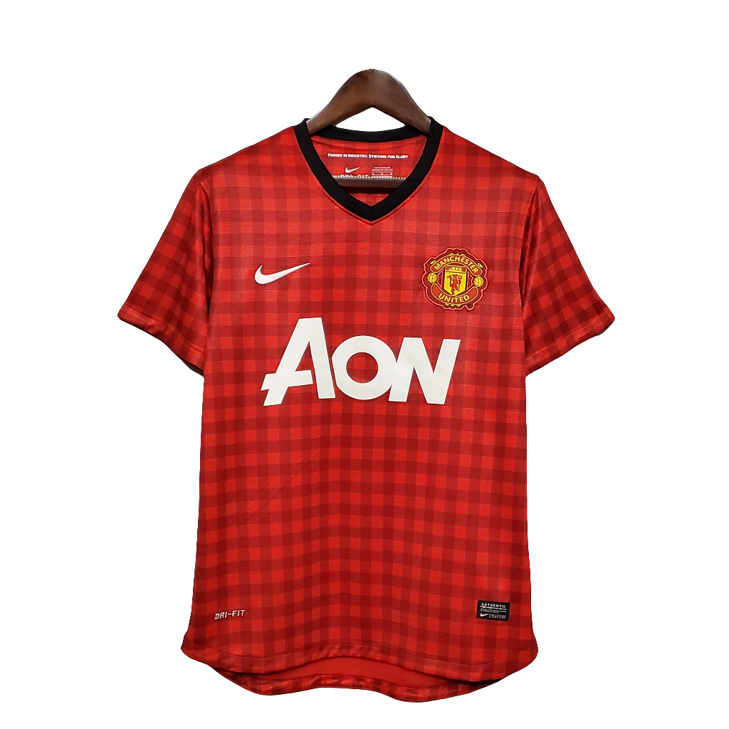 Camisa Manchester United Home Retrô 12/13 - Vermelho