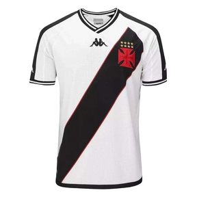 Camisa Vasco II 24/25 s/n° Jogador Kappa Masculina - Branco+Preto