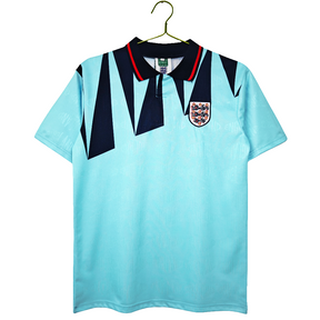 Camisa Seleção Inglaterra Away 1992/93 - Versão Retrô - Azul - Masculina