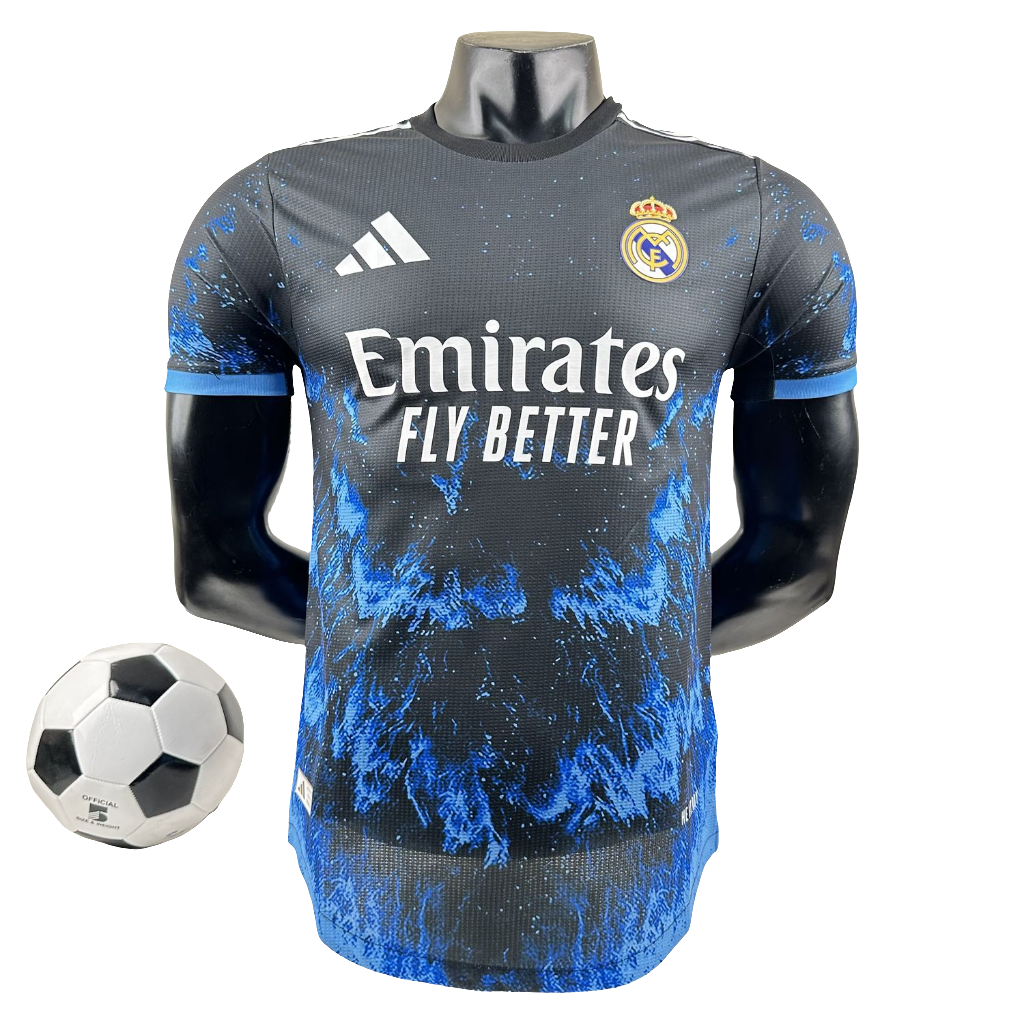 Camisa Real Madrid 2024-25 Edição Especial - Versão Jogador - preto azul