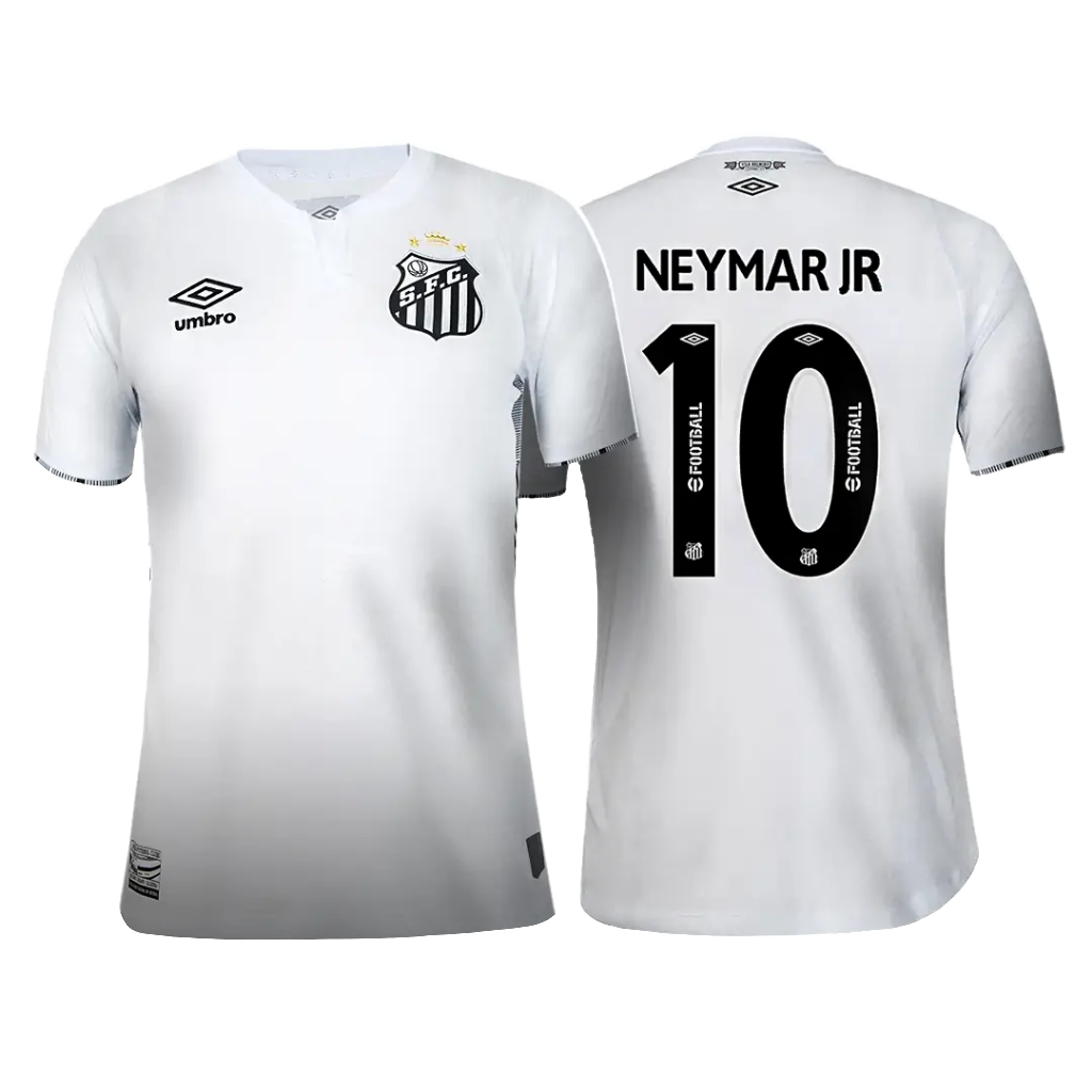 Camisa do Peixe Home 2024/25 Torcedor - Personalizada [Neymar 10] Masculina - Branca