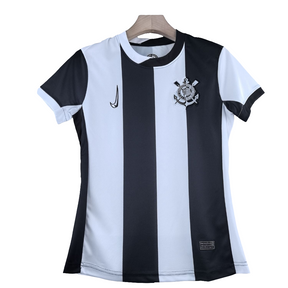 Camisa Corinthians III 24/25 s/n° Torcedor Nike Feminino - Branco+Preto