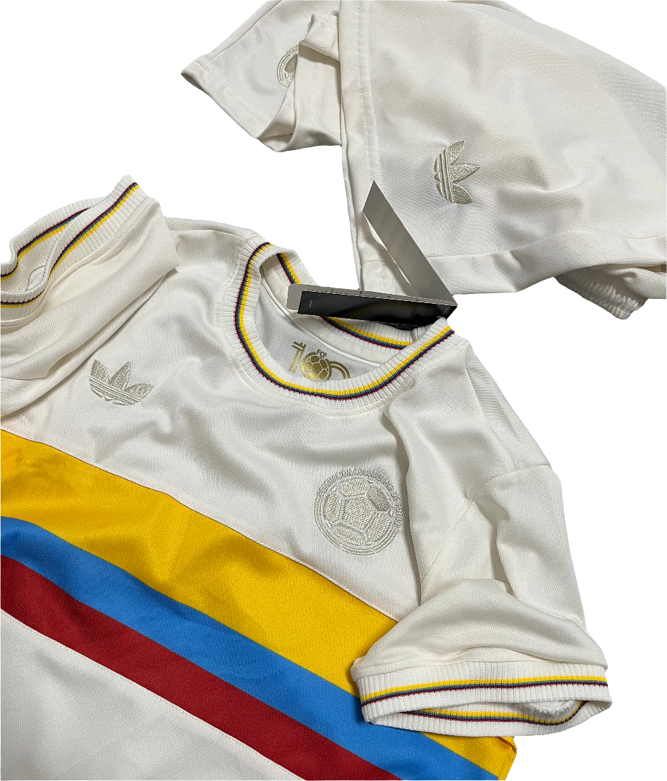 Kit Infantil Seleção Colômbia Edição Comemorativa 2024/25 - Branca