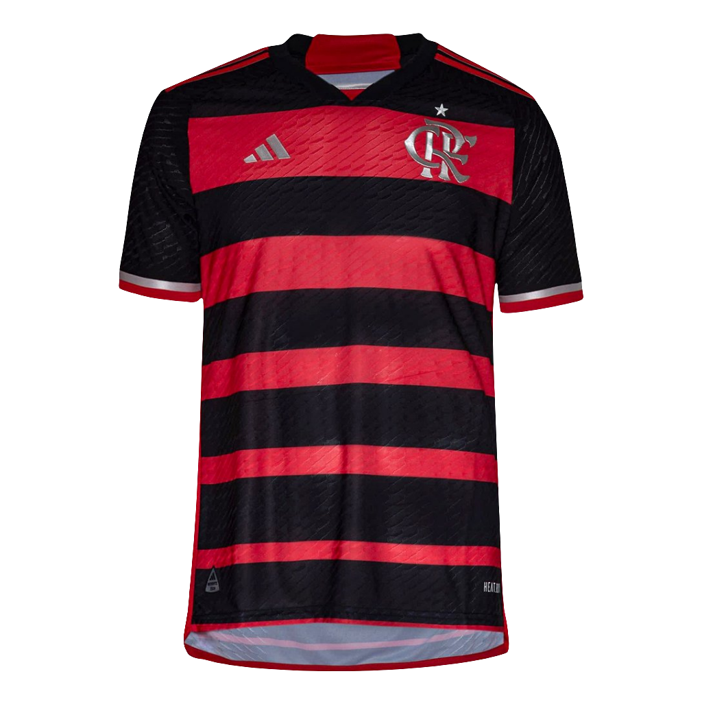 Camisa Flamengo I 24/25 s/n° Jogador Adidas Masculina - Vermelho+Preto