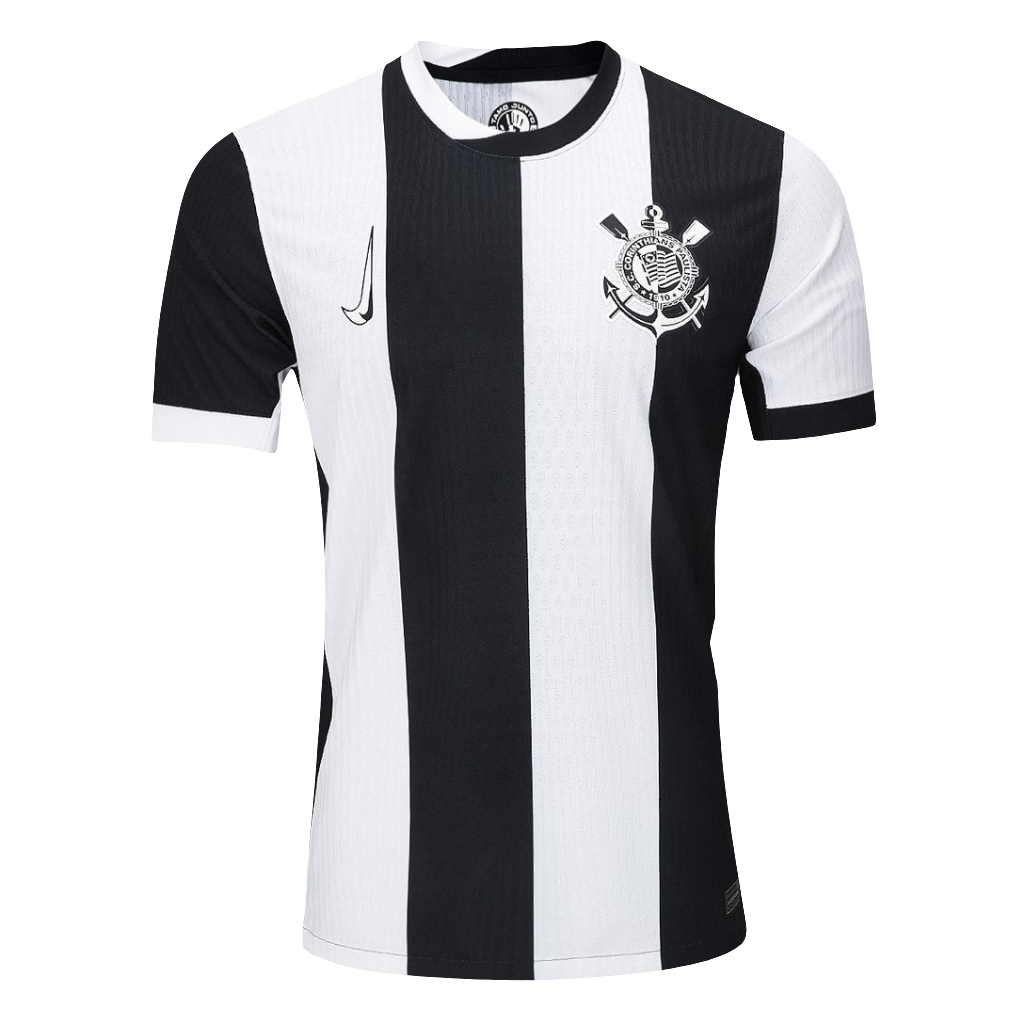 Camisa Corinthians III 24/25 s/n° Jogador Nike Masculina - Branco+Preto