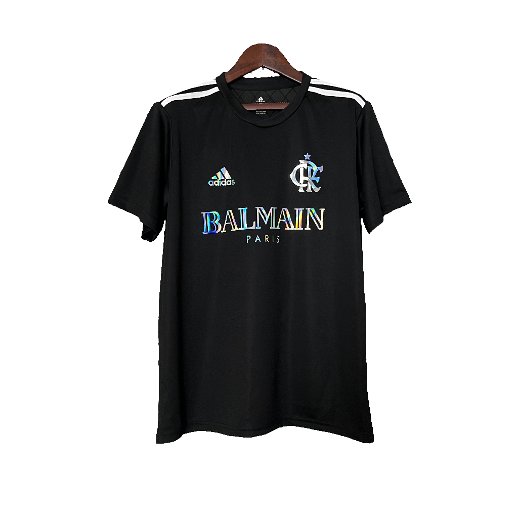 CAMISA FLAMENGO EDIÇÃO LIMITADA BALMAIN PARIS BLACK 24/25 MASCULINA