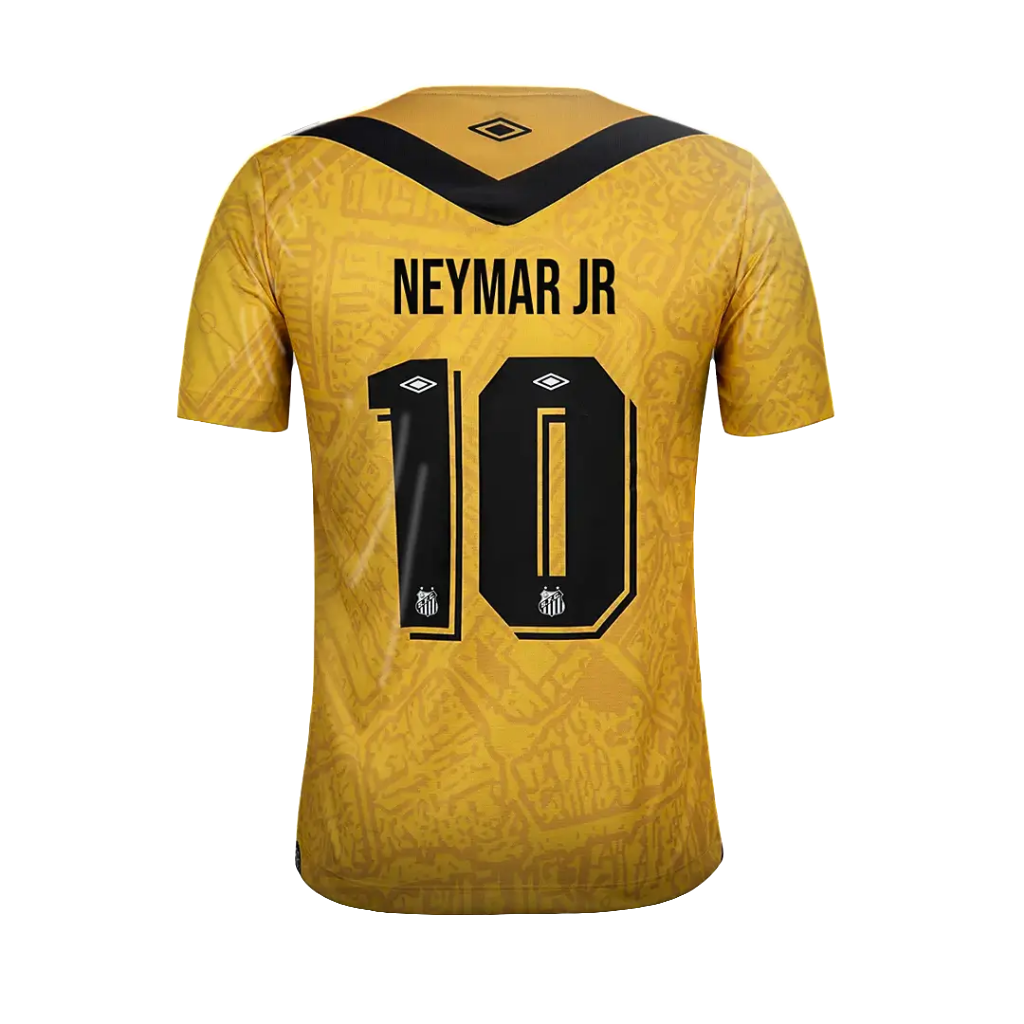 Camisa do Peixe Third 2024/25 Torcedor - Personalizada [Neymar 10] Masculina - Amarela