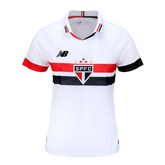 Camisa São Paulo I 24/25 s/n° Torcedor New Balance Feminina - Branco+Vermelho