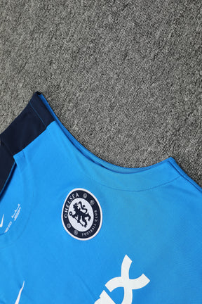 Kit de Treino Chelsea Nike 24/25 - Camisa e Bermuda Azul