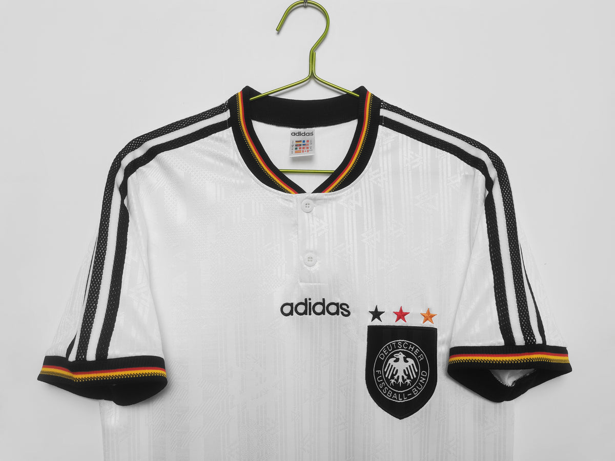 Camisa Seleção da Alemanha 1996/97 - Branco Adidas - Versão Retrô - Masculina