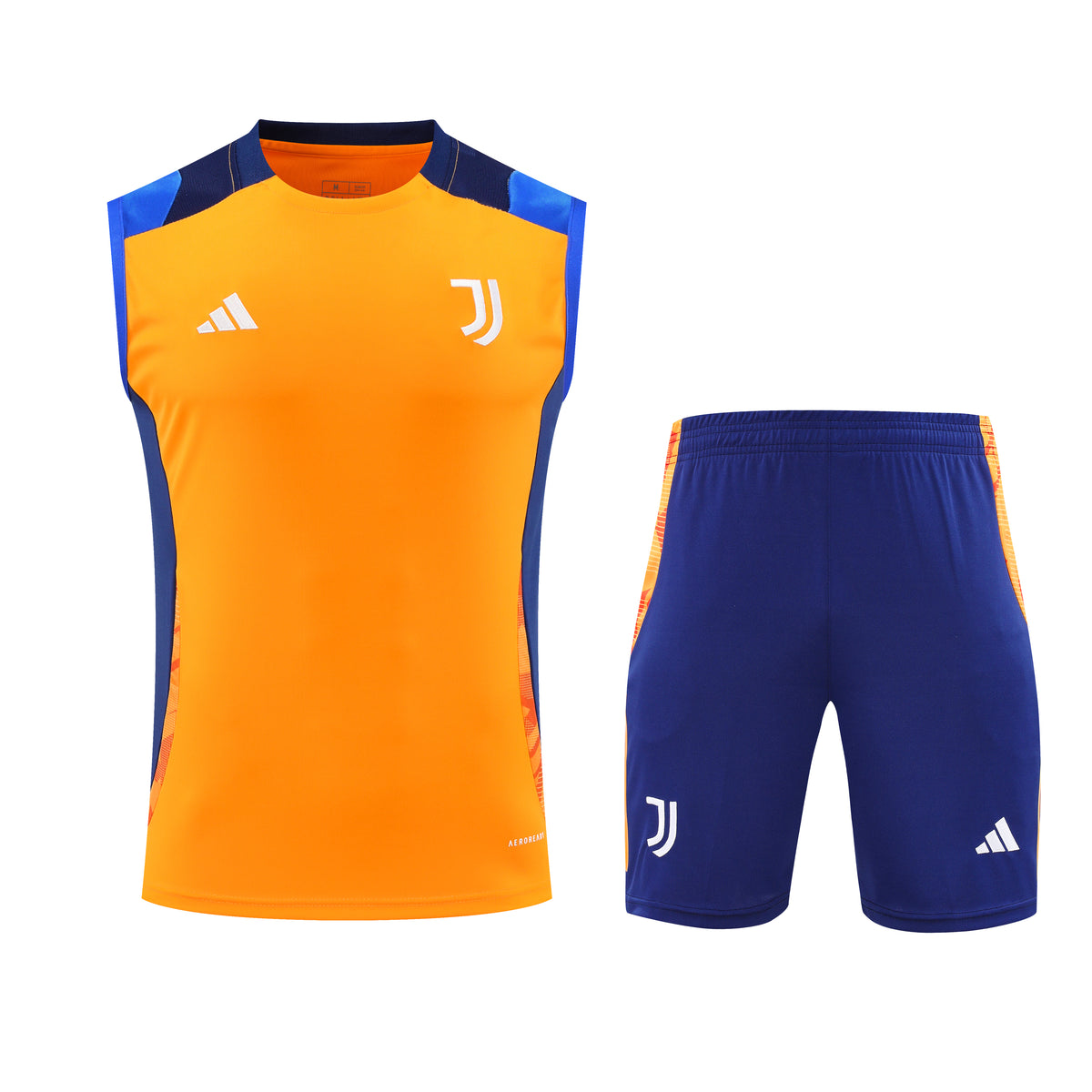 Kit de Treino Juventus 24/25 Laranja e Azul