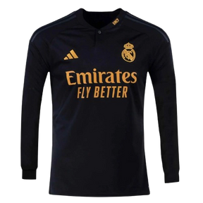 Camisa Real Madrid 2023/24 III Manga Longa Preta Adidas