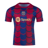 Camisa Barcelona Treino 2024/2025 Torcedor Masculina - Vermelha e Preta