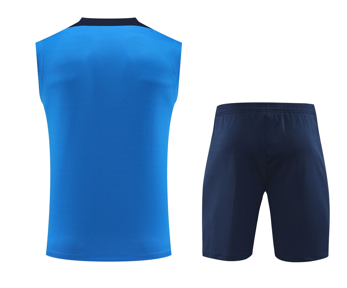 Kit de Treino Chelsea Nike 24/25 - Camisa e Bermuda Azul