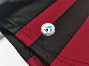 Camisa Ac Milan 2009/10 - Versão Retrô Masculino - Preto e Vermelho