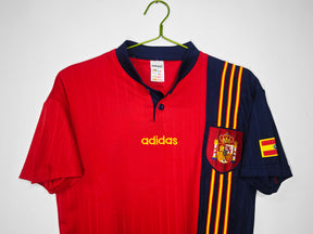 Camisa Seleção Espanha Home 1996/97 - Versão Retrô - Vermelha - Masculina