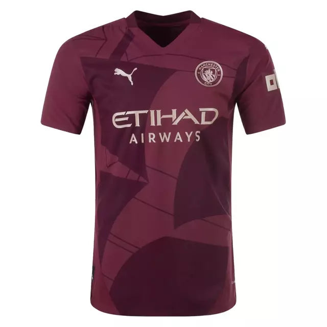 Camisa Manchester City II Away 2024/25 Jogador Vinho