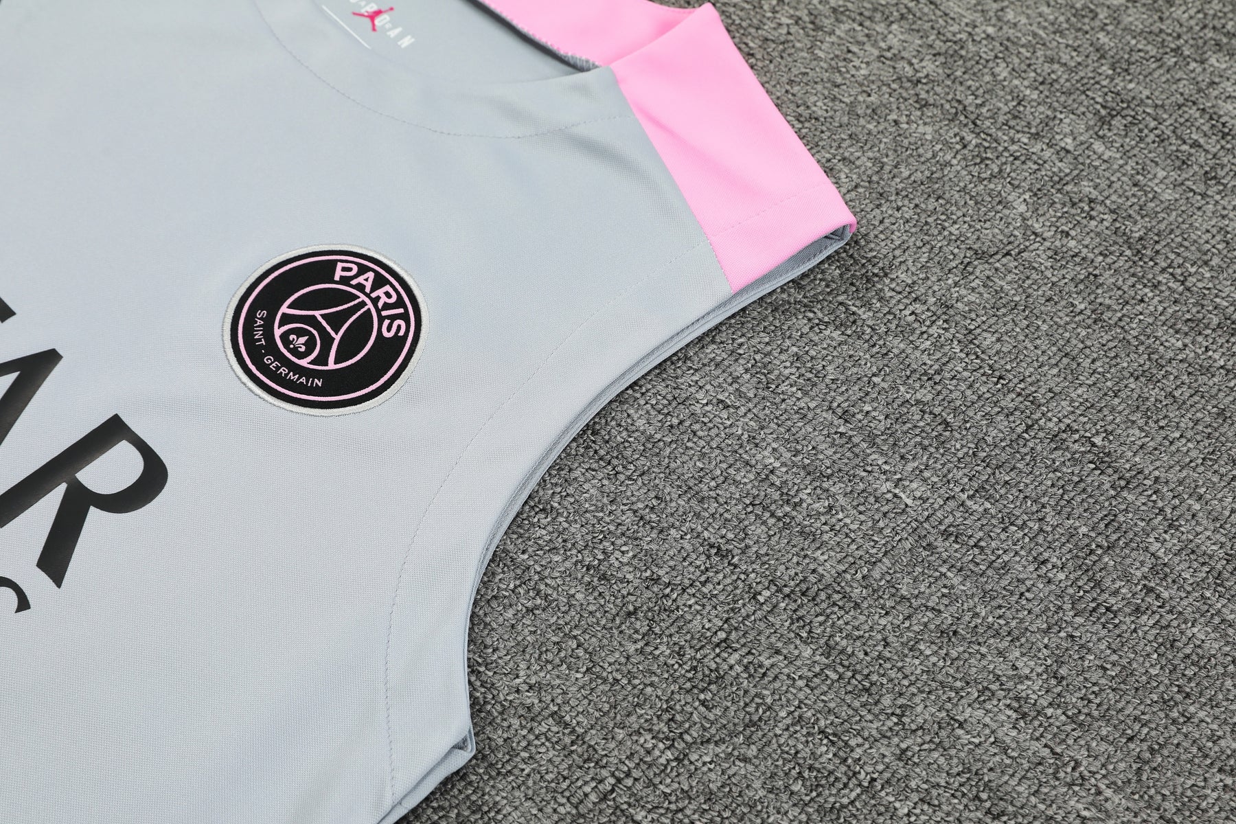 Kit de Treino PSG 24/25 Cinza Azulado e Preto