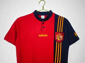 Camisa Seleção Espanha Home 1996/97 - Versão Retrô - Vermelha - Masculina